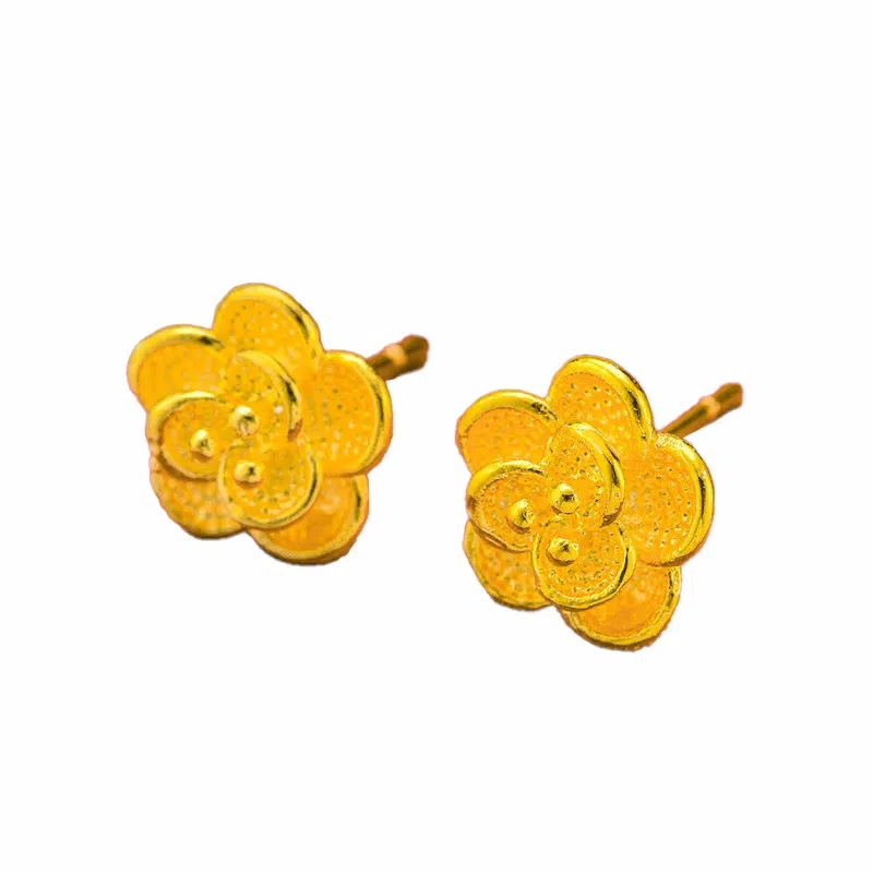 【有钱花】 零界 时尚轻奢优雅大气简约爆闪养耳洞睡觉免摘气质个性精致小巧日常通勤百搭 合金 耳钉 女款