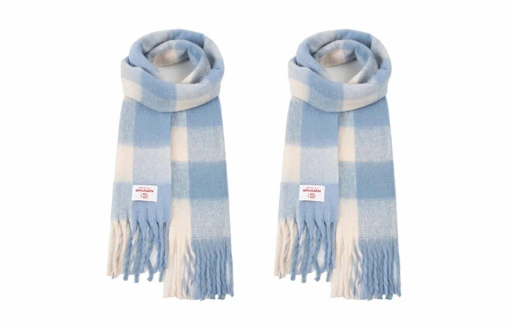 白卷 限定款马卡龙色保暖加厚 绒线围巾 女款