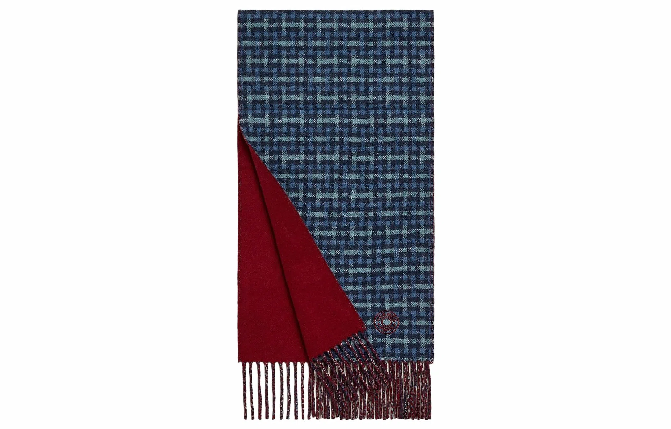 HERMES H Ecossais Recto-Verso muffler