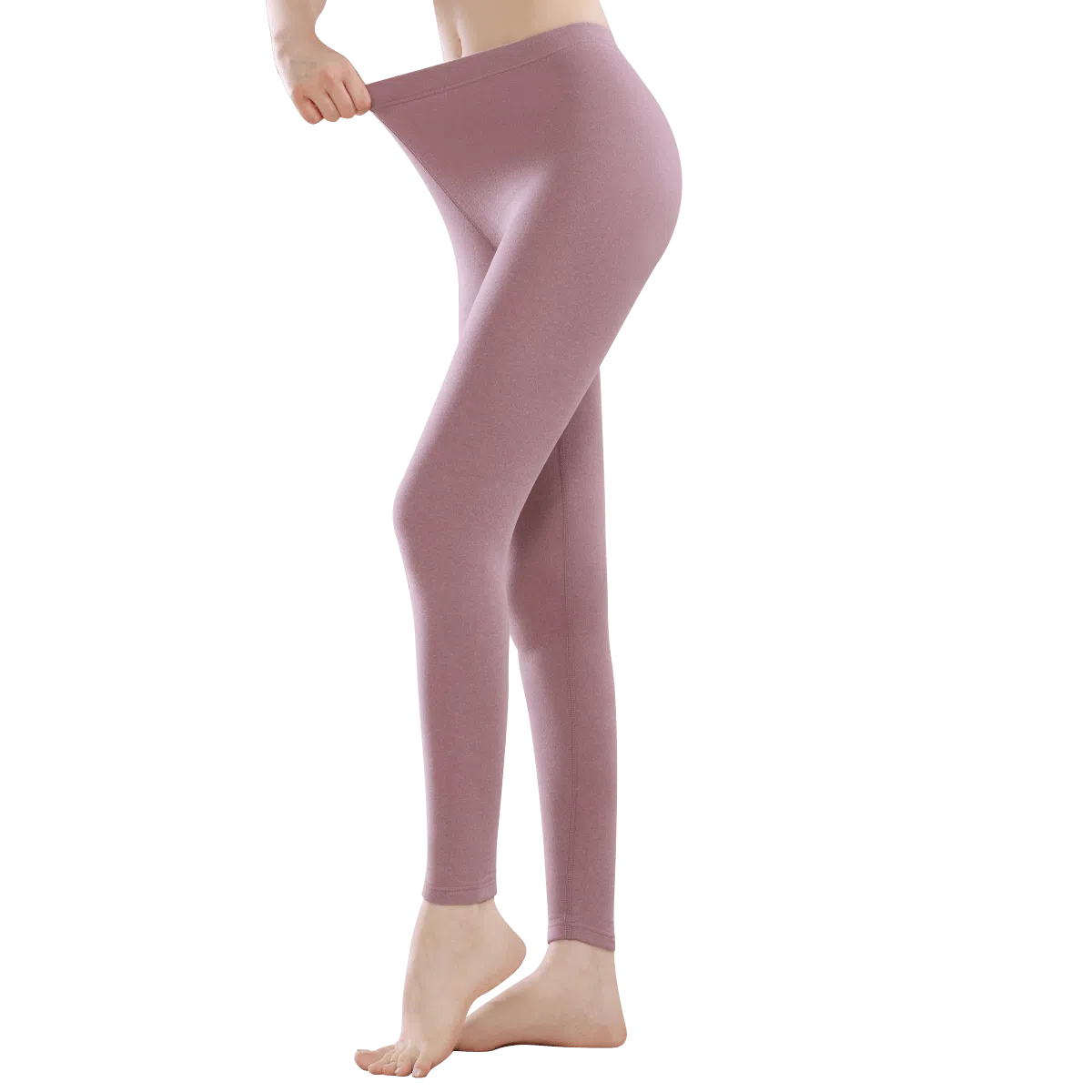 欧迪芬 无痕打底纯色极简风保暖裤 女款