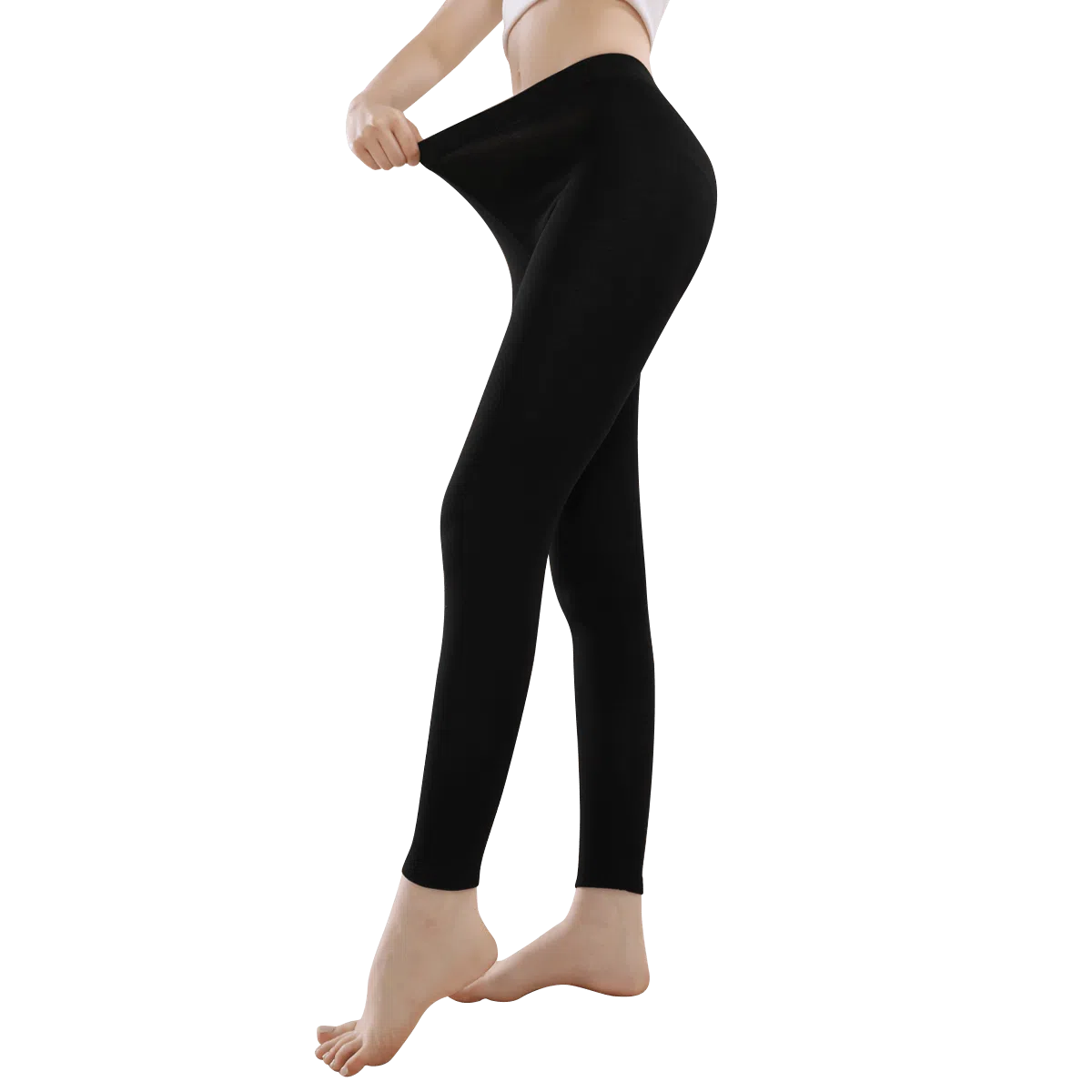 欧迪芬 无痕打底纯色极简风保暖裤 女款