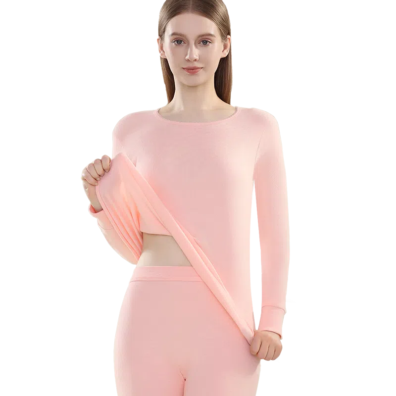 欧迪芬 超柔纯棉长袖秋衣高弹贴身长裤秋裤保暖套装 女款