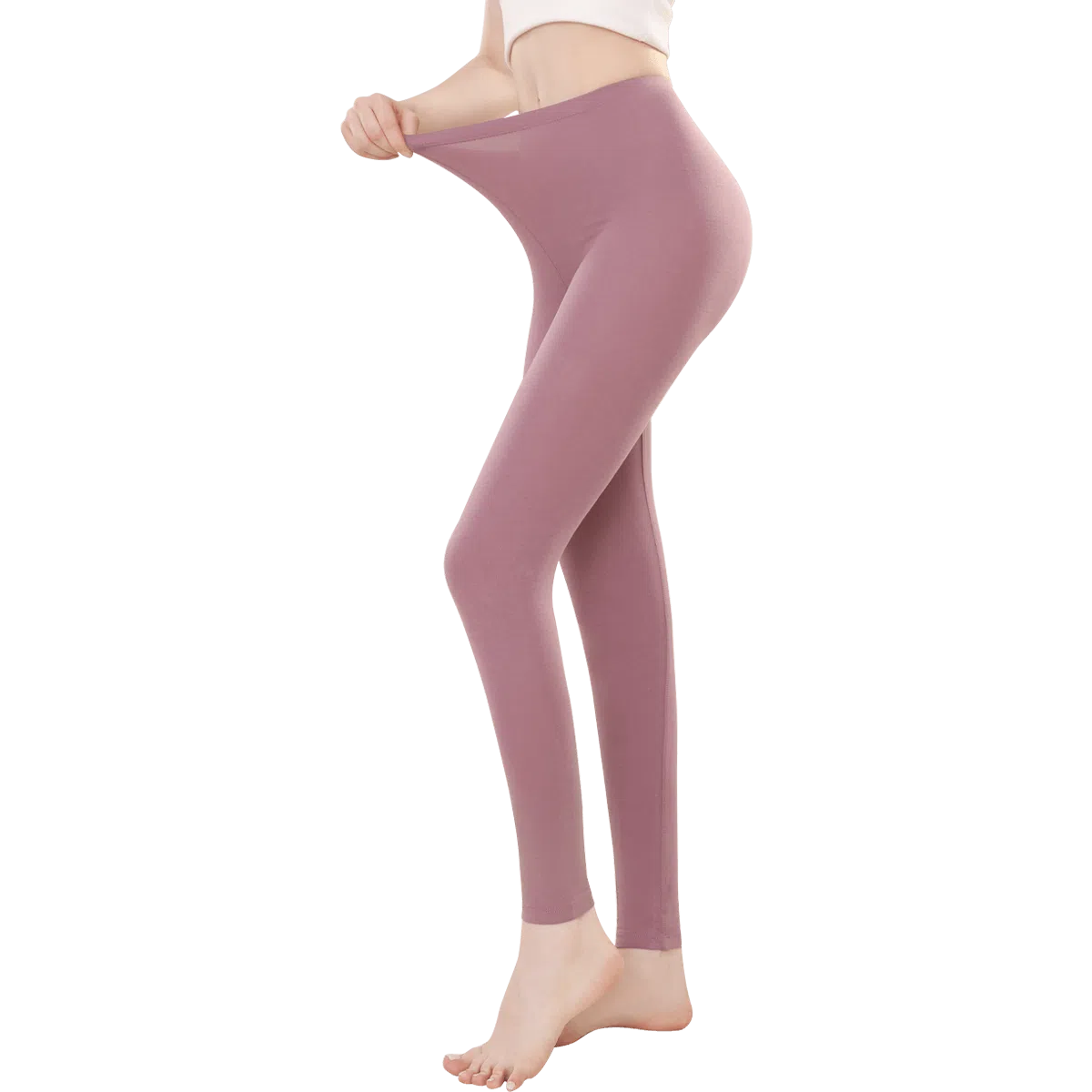 欧迪芬 抑菌超柔莫代尔高腰蓄暖发热打底保暖裤 女款