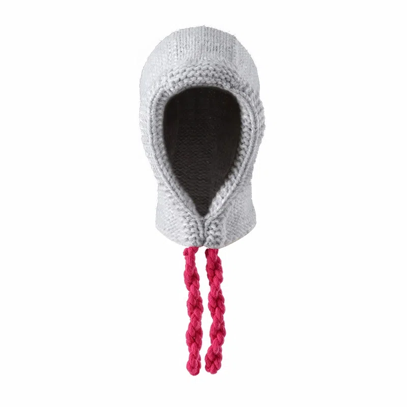 南极人 韩国巴拉克拉法帽护耳保暖针织帽护脖防寒加厚粗毛线雷锋帽子 百搭 绒线帽 女款