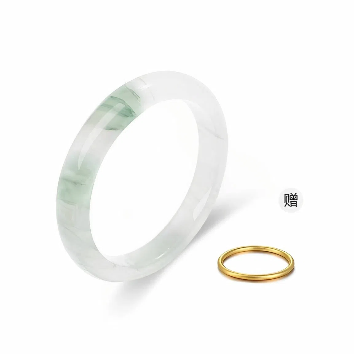 吉瑶 贵妃镯  平安 新中式 国潮古风 清冷优雅 高级感温婉 天山翠 手镯 女款