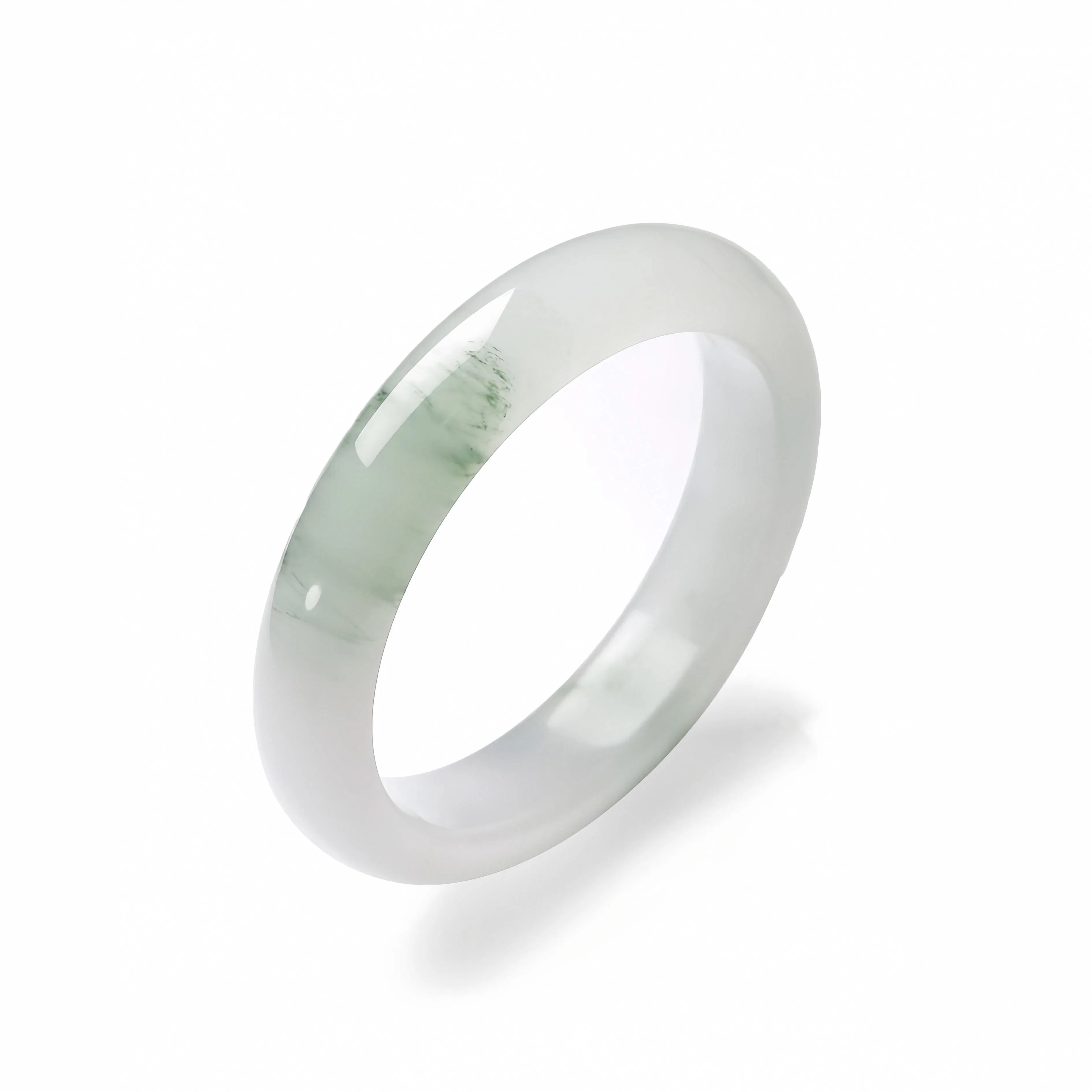 吉瑶 贵妃镯  平安 新中式 国潮古风 清冷优雅 高级感温婉 天山翠 手镯 女款