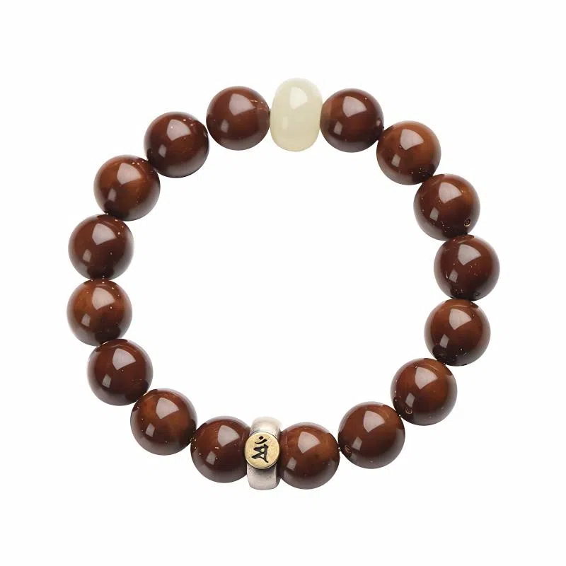 書卓 新中式国潮 文玩佛珠盘玩 十二生肖佛珠守护神 发财 福运小众#好运 紫金鼠 手串 男女同款情侣款