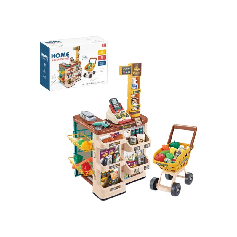 咕轹 仿真超市售货台购物车 早教益智玩具
