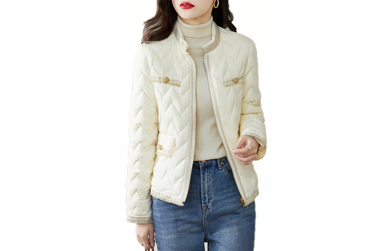 【dme】 优雅小香风纯色轻盈羽绒服 女款