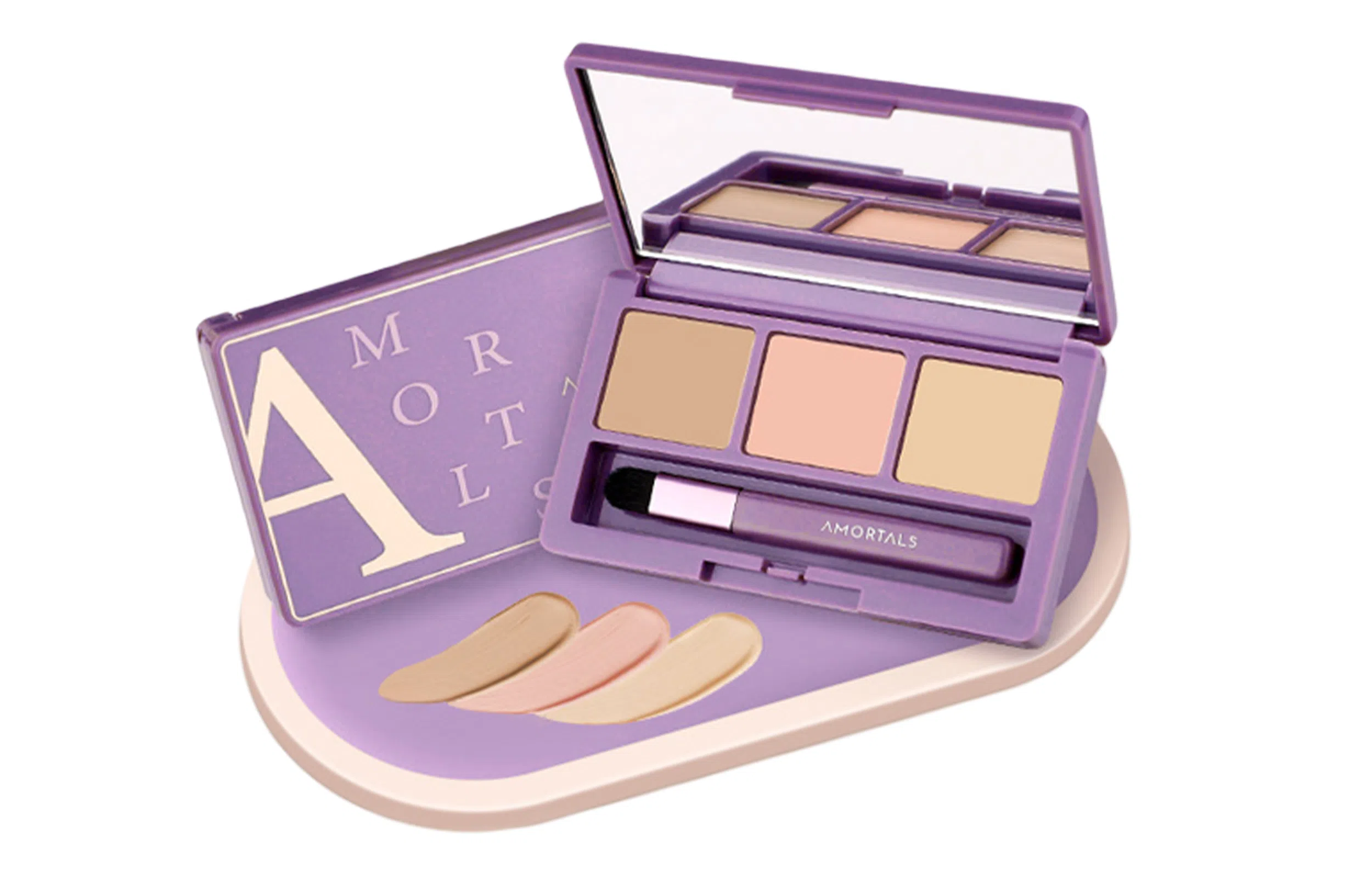 尔木萄 三色净颜美肌遮瑕盘