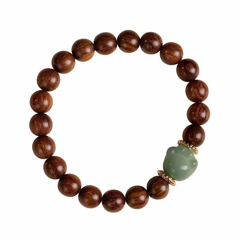 書卓 考研上岸顺利转运碳烤猫爪菩提 新中式叠戴文玩招财#好运 金丝檀木 手串 男女同款情侣款