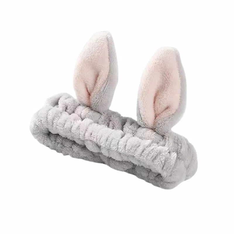 简应舒 洁面工具毛绒可爱发箍洗脸专用敷面膜用秋冬洗漱头套 法兰绒 发带 女款