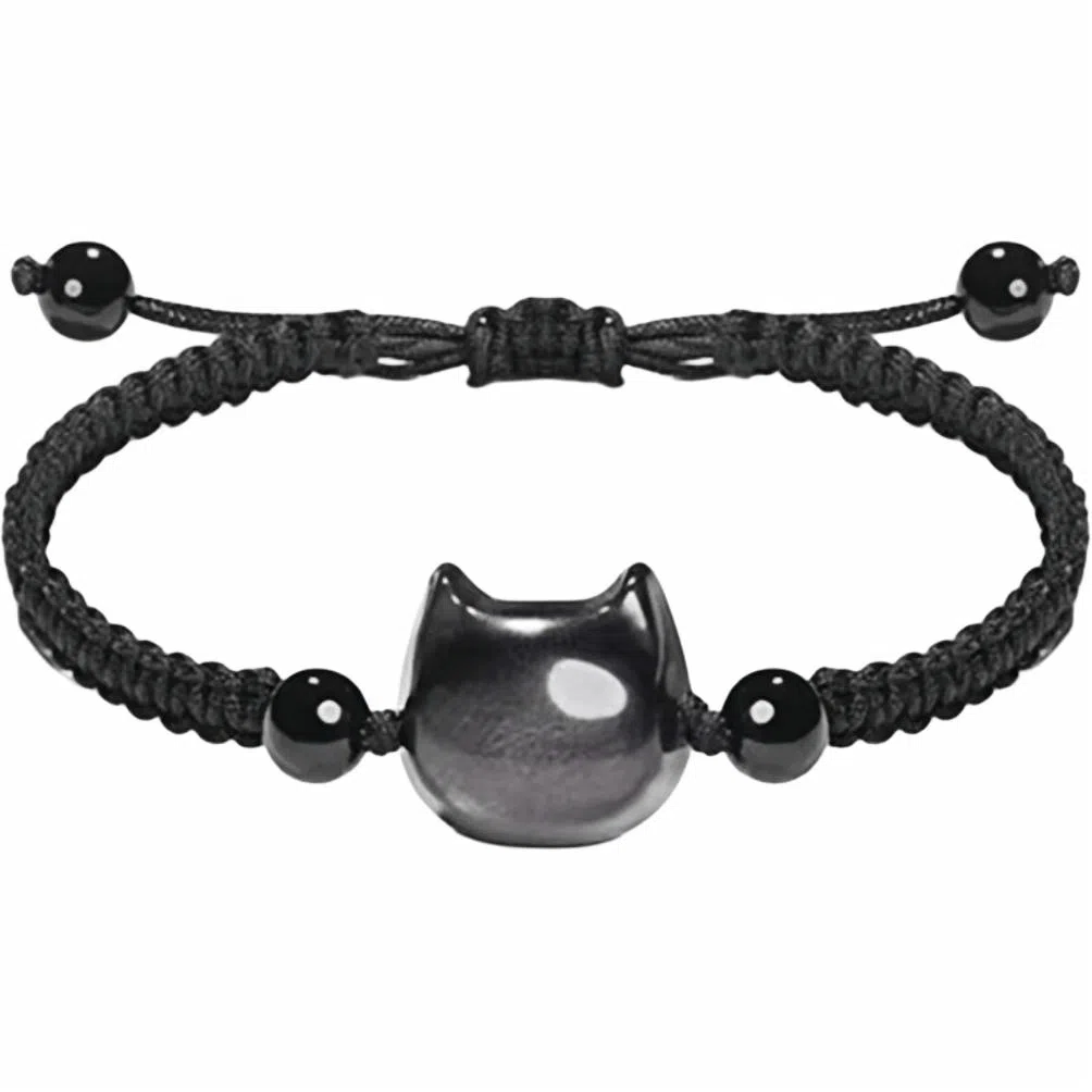 【大富大贵】 镯瑾 招财纳福猫咪平安扣转运珠 吉祥如意无限#好运新中式国潮诸事顺利运气爆棚手饰 琉璃 手链 男女同款情侣款