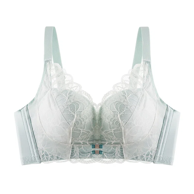 欧迪芬 舒适聚拢上托纯欲蕾丝全包软支撑侧收防外扩无钢圈文胸 女款