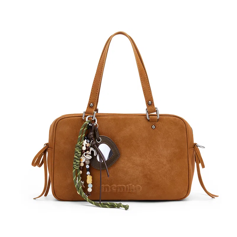 MCMIKO Butterfly Boston Bag Brown