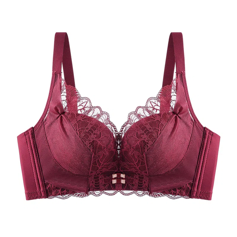 欧迪芬 舒适聚拢上托纯欲蕾丝全包软支撑侧收防外扩无钢圈文胸 女款