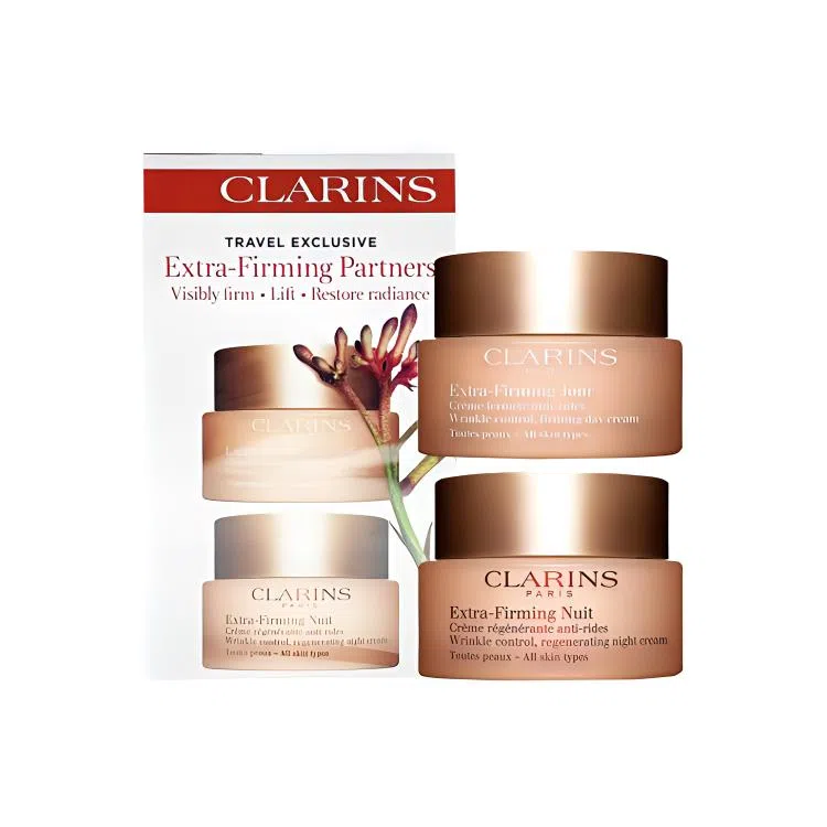 娇韵诗 焕颜紧致弹簧日晚霜护肤套装 保湿