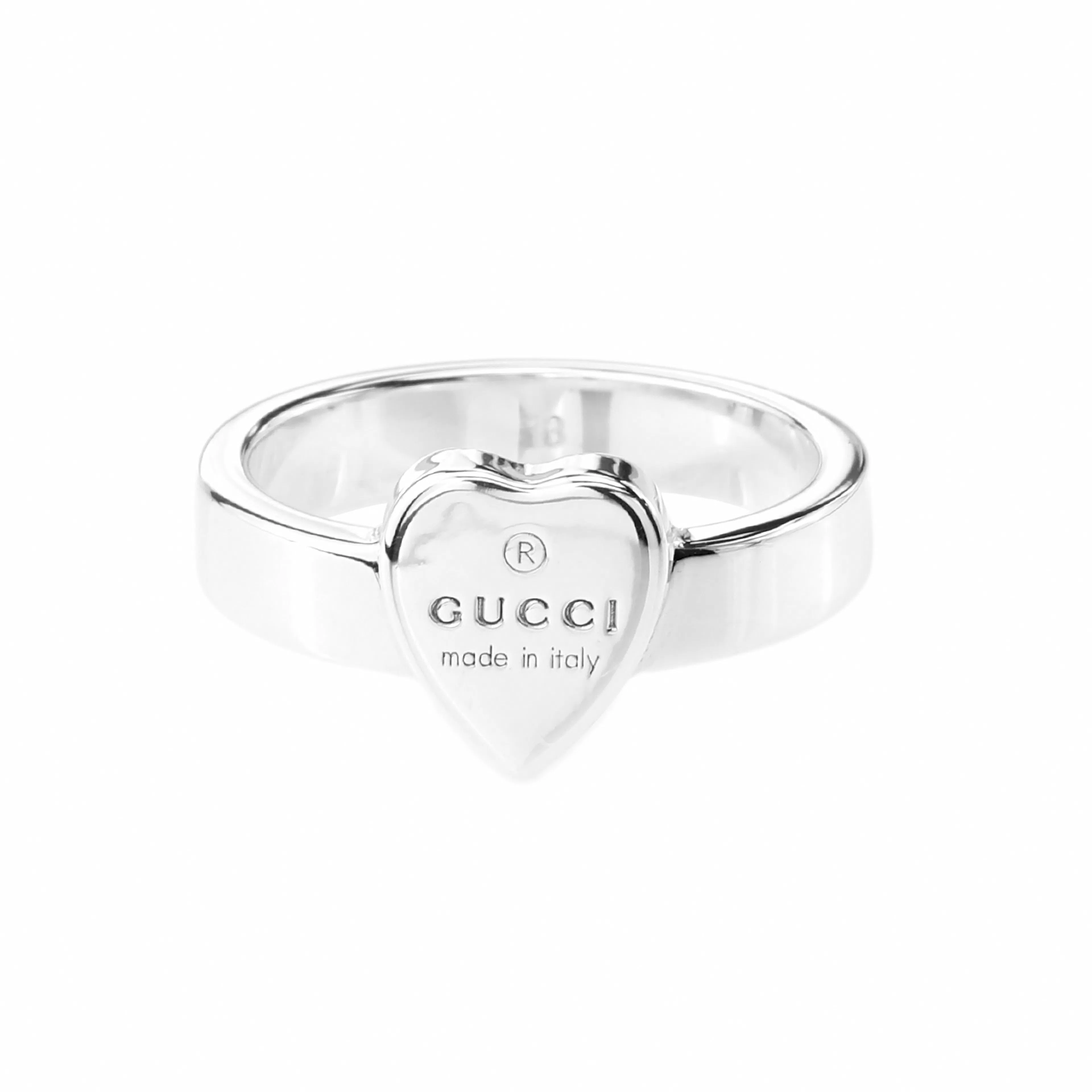 Gucci 925 Silver Heart Ring