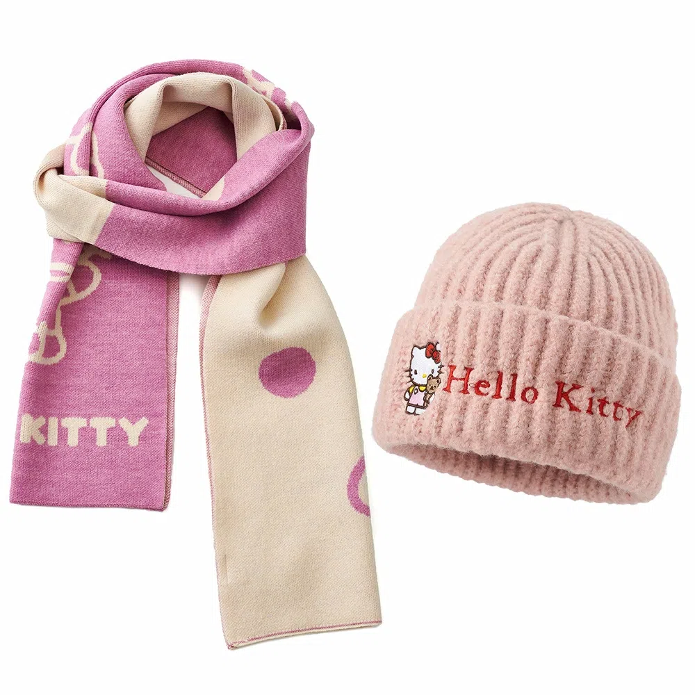 Sanrio Hat and Scarf Set