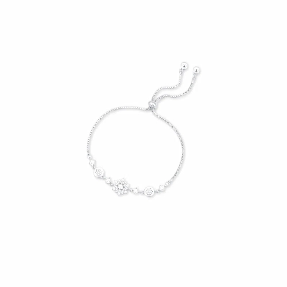 饰伴 雅韵碧波新中式国潮轻奢 设计简约 小众精致 花朵 甜美风 日常百搭 合金 手链 男女同款情侣款