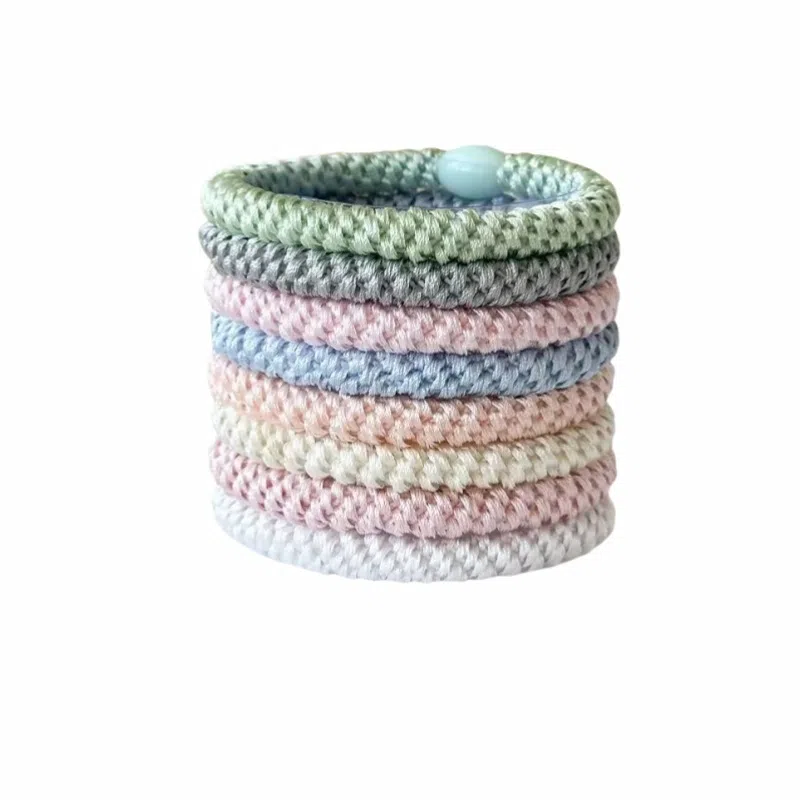 丹琴 丹麦时尚高弹力加粗加厚发绳高端百搭编织头饰简约发饰 皮筋 头绳 女款