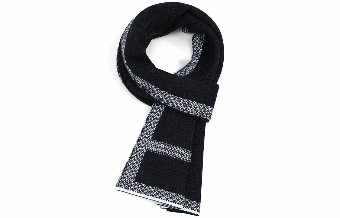 优幽兰 秋冬韩版显脸小围脖商务休闲挂脖实用颈套防风防寒高级感穿搭大牌 绒线围巾 男款