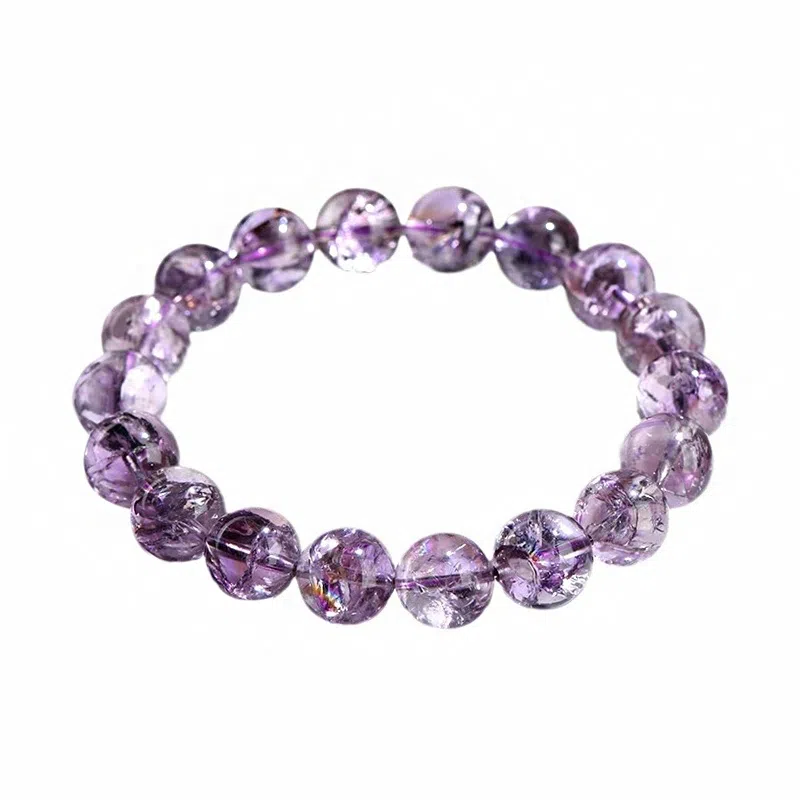 金戟 紫阿赛 紫晶圆珠事业有成水逆退散 新中式增强运势高级感梦幻好运 水晶 手串 男女同款情侣款