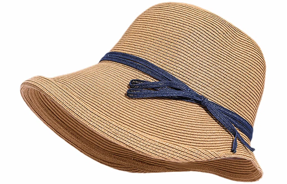 优幽兰 休闲户外防紫外线时尚潮流休闲户外旅行法式慵懒风大帽檐显脸小 聚酯纤维 渔夫帽 女款