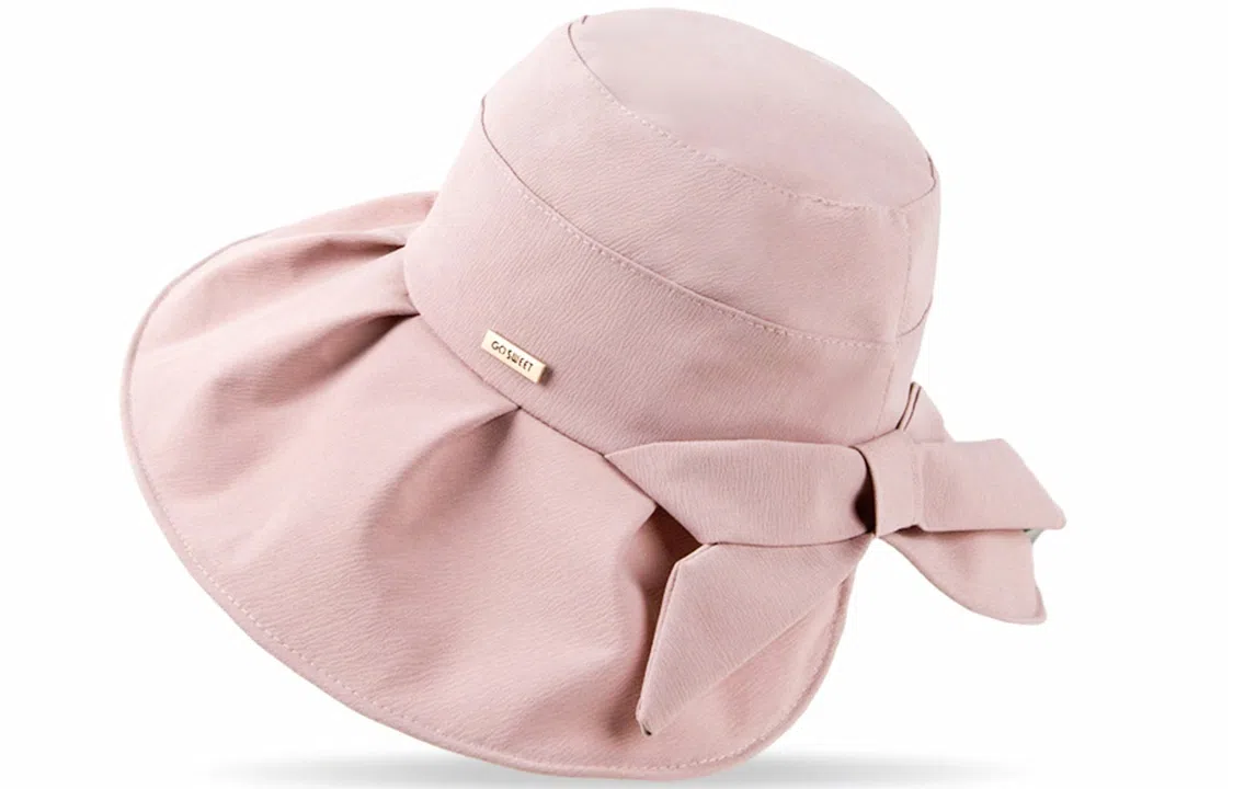 优幽兰 休闲大头围太阳帽时尚韩版遮阳帽显脸小沙滩帽防紫外线旅游实用骑车气质减龄 韩系穿搭 棉 渔夫帽 女款