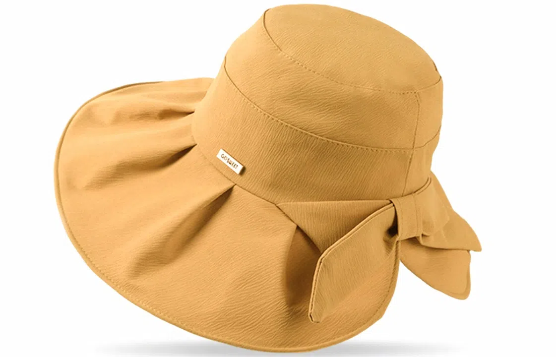 优幽兰 休闲大头围太阳帽时尚韩版遮阳帽显脸小沙滩帽防紫外线旅游实用骑车气质减龄 韩系穿搭 棉 渔夫帽 女款