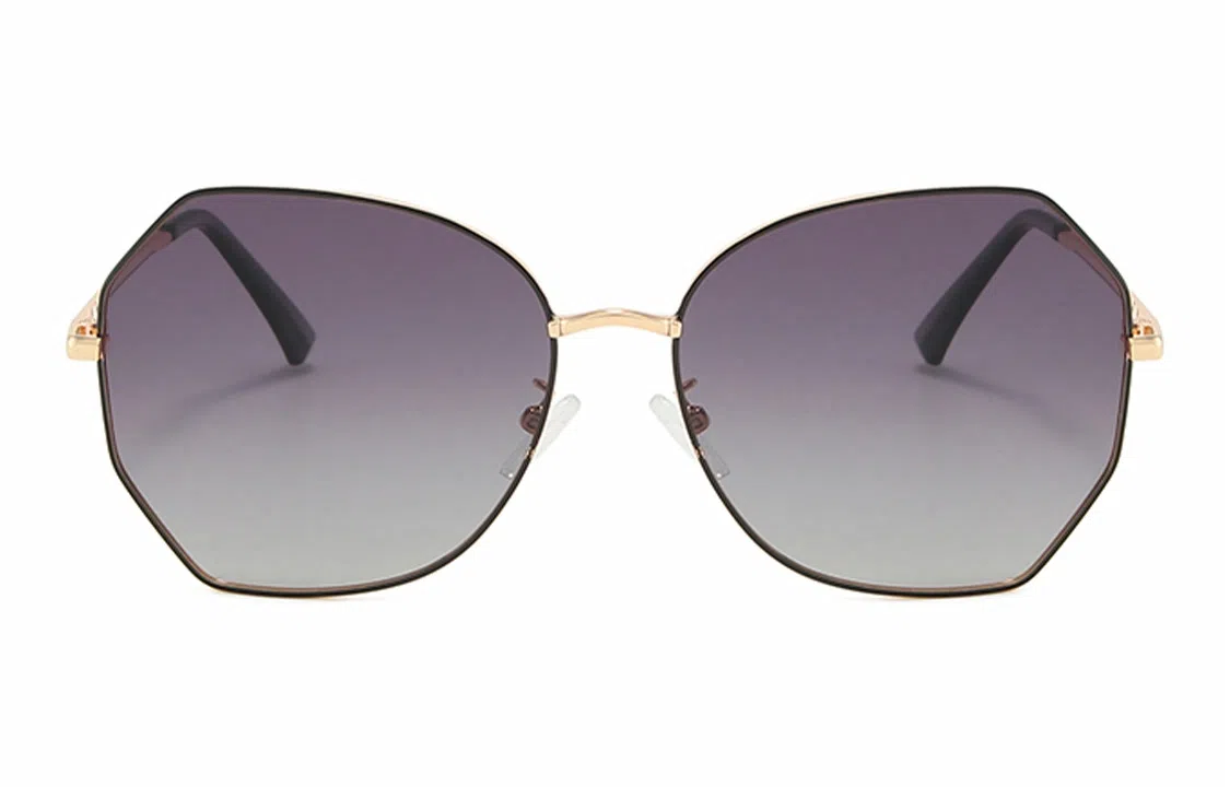 优幽兰 小众大脸显小休闲个性墨镜时尚街拍圆脸防紫外线复古韩版眼镜气质遮阳潮流防晒 不锈钢 方形 太阳镜 男女同款情侣款