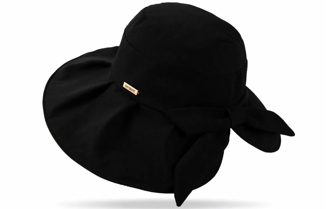 优幽兰 休闲大头围太阳帽时尚韩版遮阳帽显脸小沙滩帽防紫外线旅游实用骑车气质减龄 韩系穿搭 棉 渔夫帽 女款