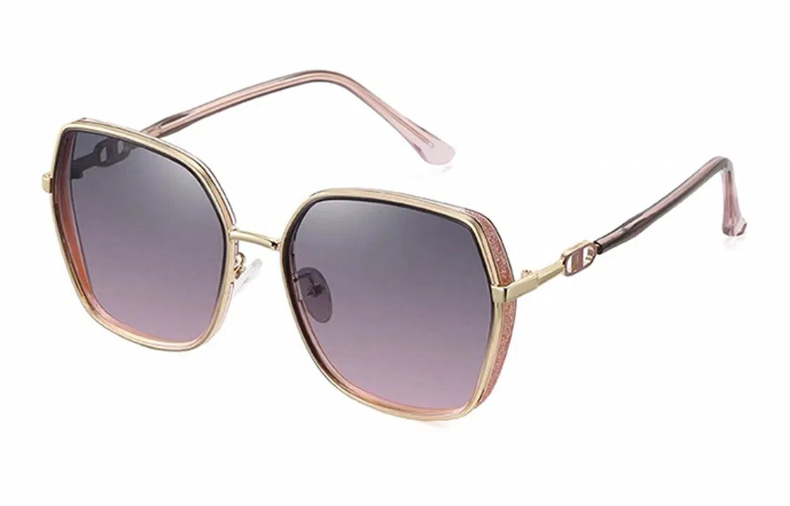 优幽兰 百搭小众全框高级感显脸小帅气个性遮阳墨镜韩版街拍防晒大脸素颜圆脸气质渐变时髦旅游穿搭 方形 太阳眼镜 女款