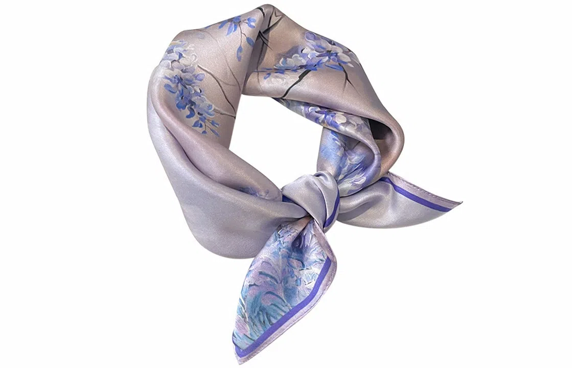 优幽兰 温柔气质小众高级感文艺小清新配职业装小众精致简约 丝巾 女款