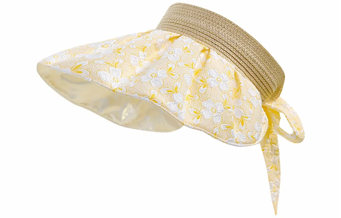 优幽兰 时尚百搭夏季小清新时尚百搭气质优雅法式夏季防紫外线户外出游拍照打卡 聚酯纤维 防晒帽 女款