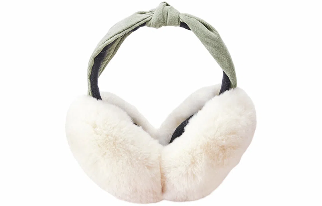 优幽兰 毛绒可爱保暖防风防寒可折叠耳捂户外骑行头戴式耳套睡觉隔音 耳罩 女款