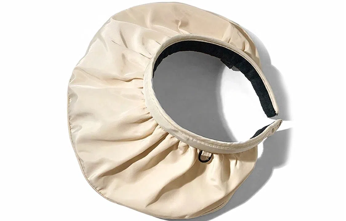 优幽兰 休闲时尚百搭潮流大头围显脸小户外旅行小众高颜值 甜美大帽檐防紫外线 棉拼锦纶拼氨纶 防晒帽 女款