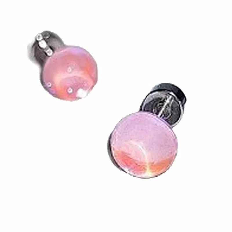 余笙情 闪耀华子 气质简约小众设计高级感 光面立体璀璨爆闪锆石彩色多巴胺日常百搭小巧耳饰 小众百搭 合金 耳钉 男女同款情侣款