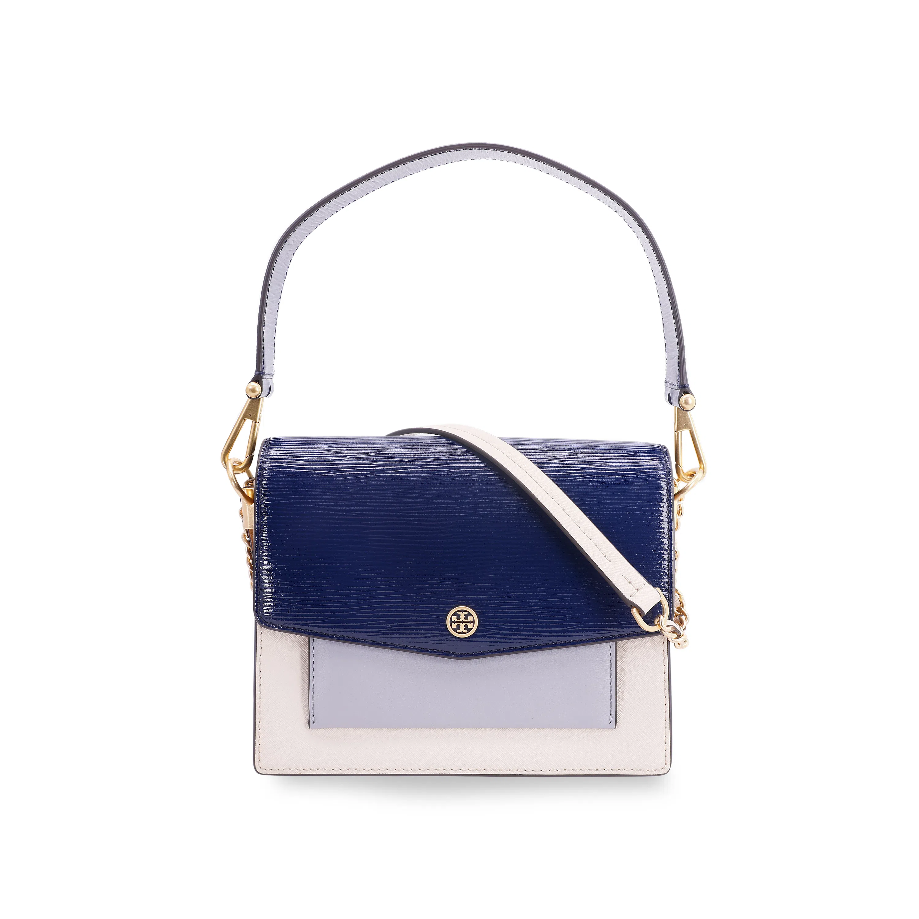 Tory Burch Robinson Navy Colorblock