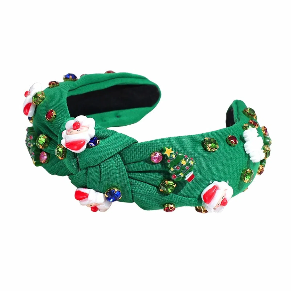 彤彤兔 时尚个性雪花树水钻打结百搭 布料 发箍 女款