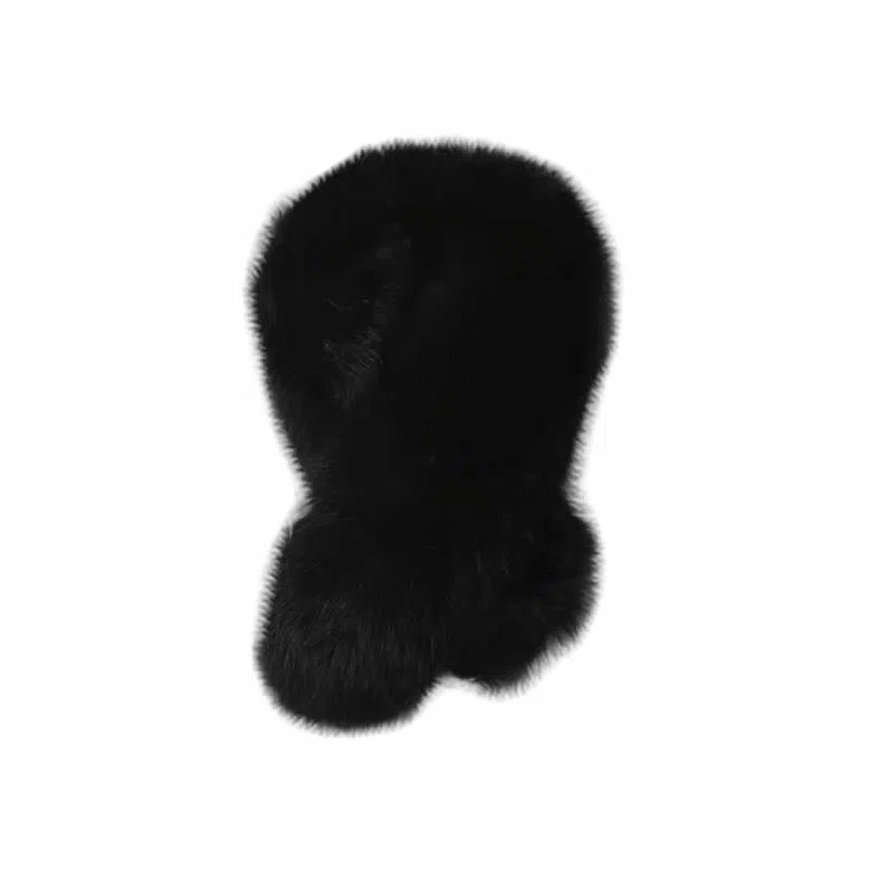 心水好物 韩版双面 皮草保暖毛绒百搭 濑兔毛 围巾 女款