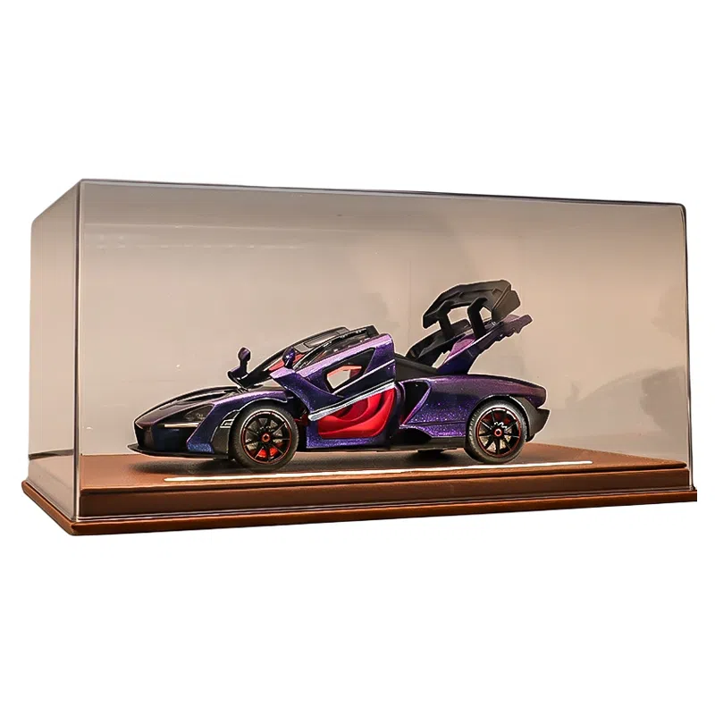 欧洛伊 迈凯伦塞纳超级跑车仿真 合金声光回力 灯光音效 桌面装饰收藏摆件 成品模型