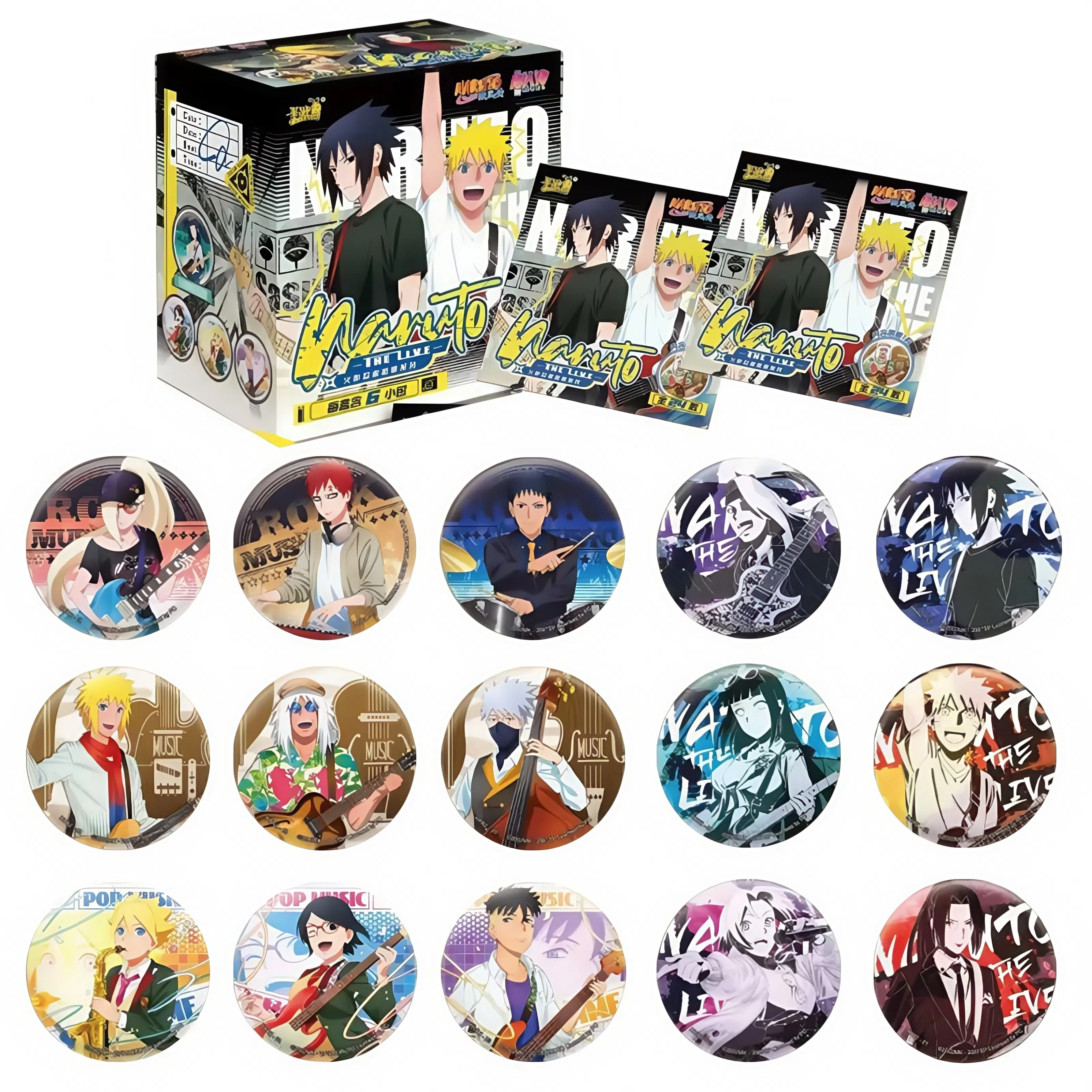 卡游 火影忍者 常规系列 热血开唱马口铁 徽章