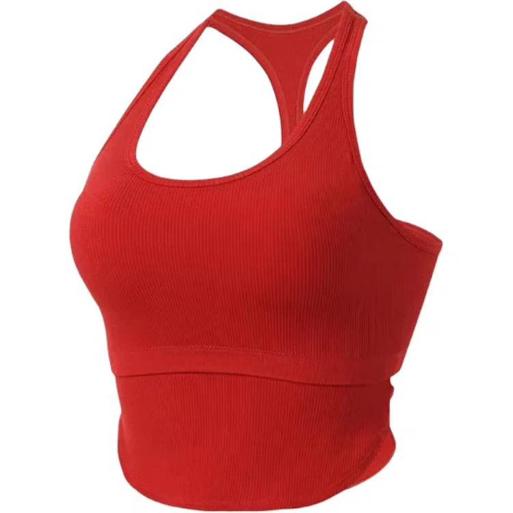 莫代尔 纯色防震定型聚拢镂空美背背心 女款