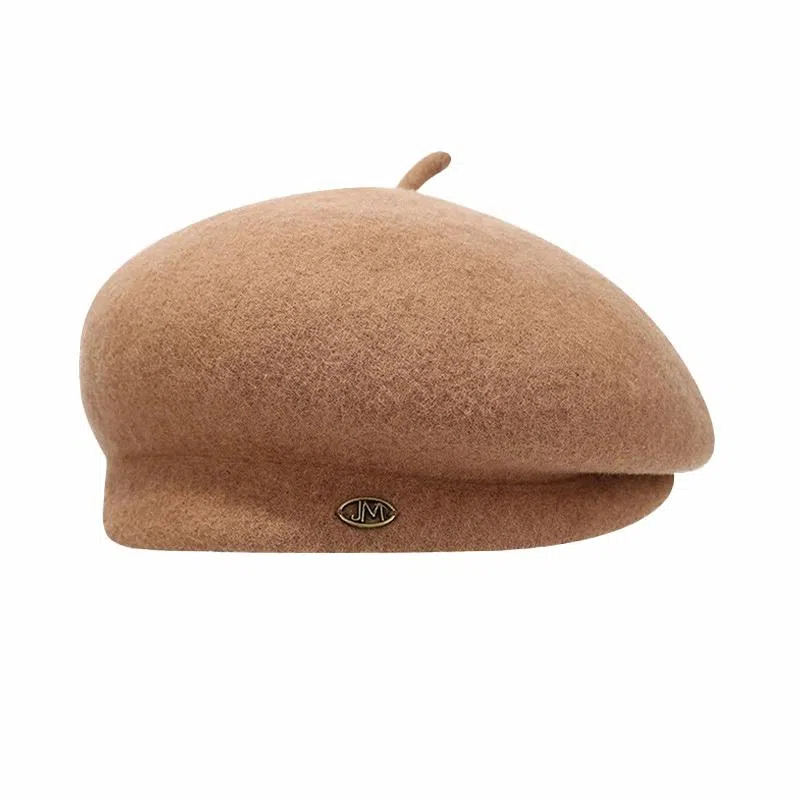 俞兆林 帽子秋冬季气质百搭显脸小高级感礼帽复古画家帽 羊毛 贝雷帽 女款