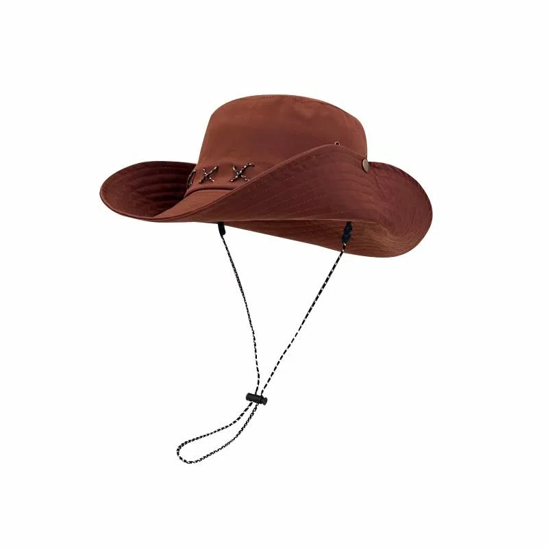 木林森 西部牛仔帽子 夏季防晒遮阳帽美式复古大檐户外露营登山帽 棉 渔夫帽 男女同款情侣款