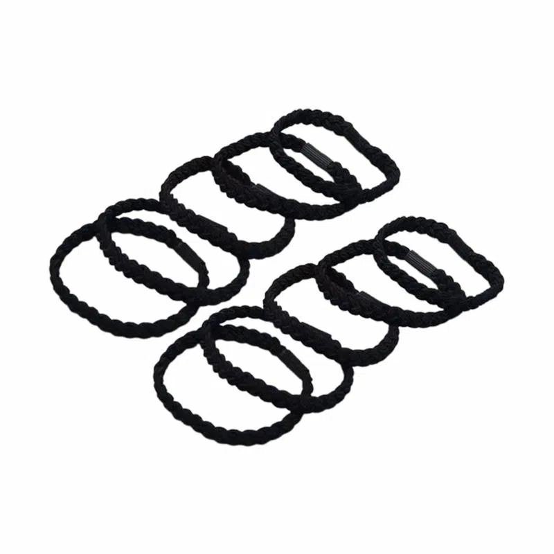 简应舒 麻花辫发绳简约百搭基础发圈扎头发皮筋 涤纶 发饰 女款