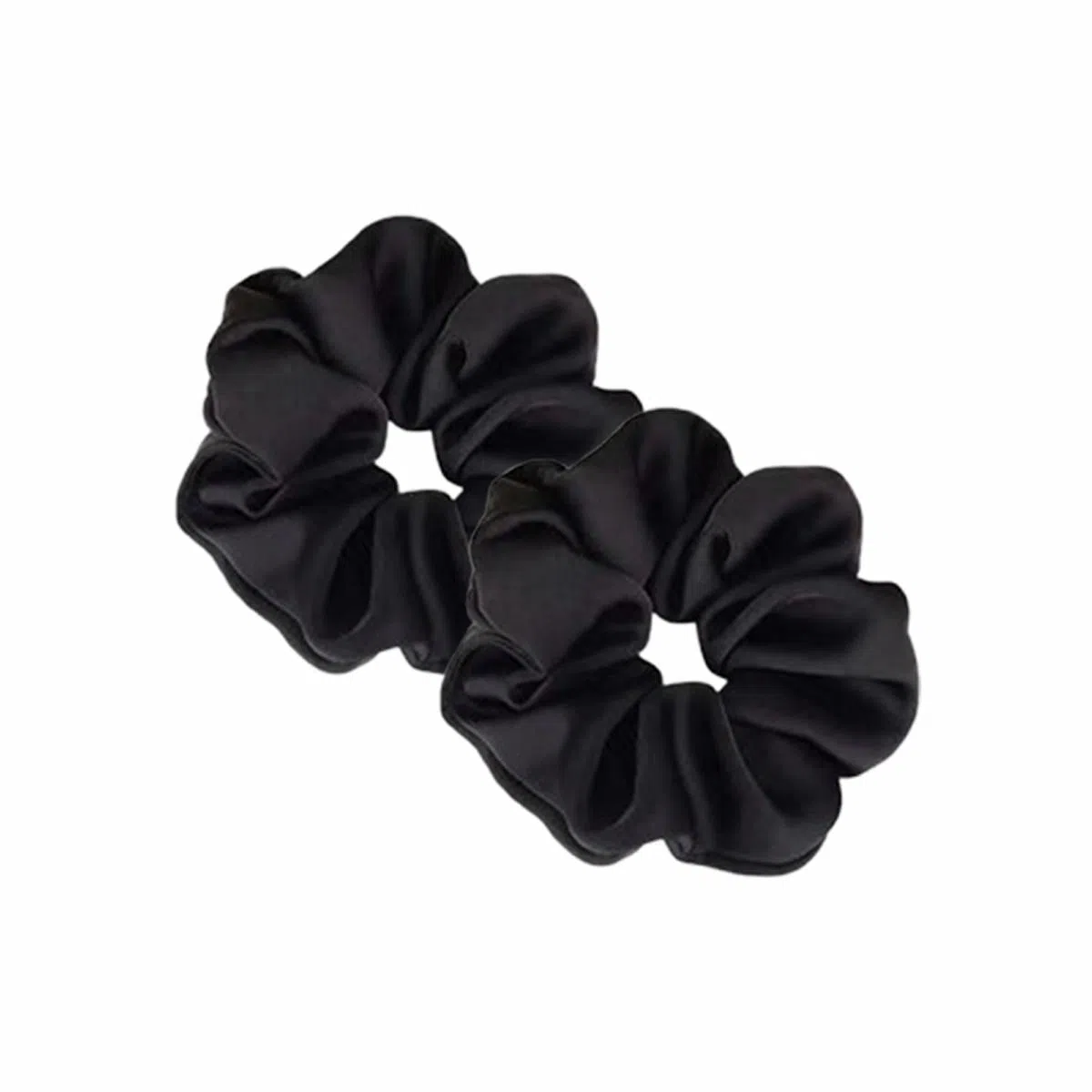 简应舒 缎面大肠时尚百搭扎头发褶皱型简约不伤发 布艺 发圈 女款