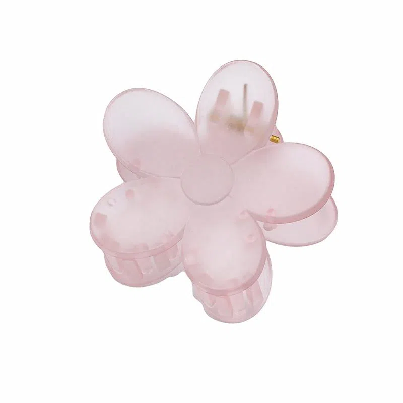 沂茹 小清新仙气少女心浅简约精致半透明花朵小发抓小香风甜美森系可爱减龄日常 亚克力 发夹 女款