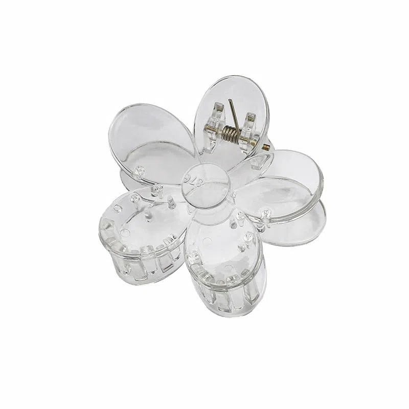 沂茹 小清新仙气少女心浅简约精致半透明花朵小发抓小香风甜美森系可爱减龄日常 亚克力 发夹 女款